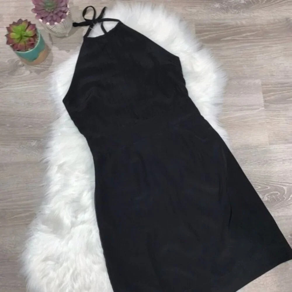 Banana Republic Pleated Halter Dress NWT